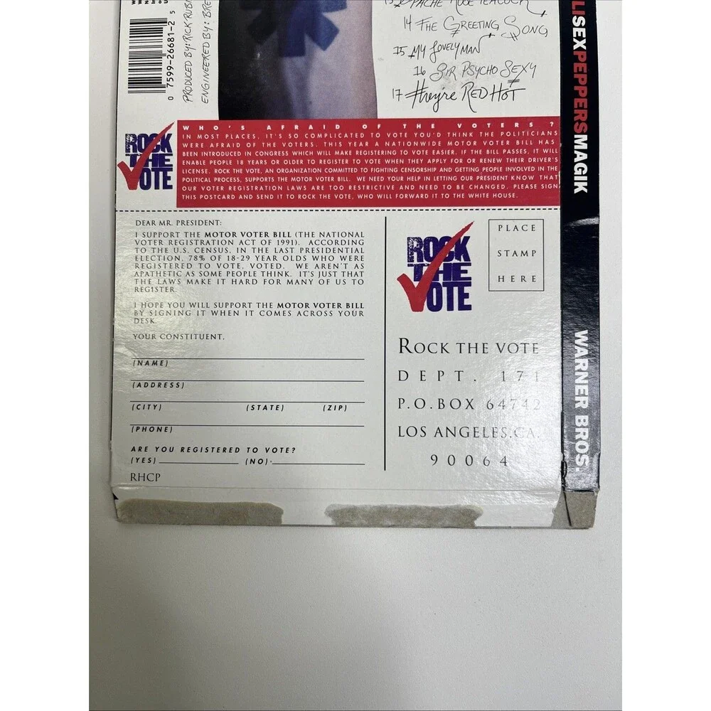 Red Hot Chili Peppers Blood Sugar Sex Magik CD Longbox ONLY No CD - Picture 6 of 8